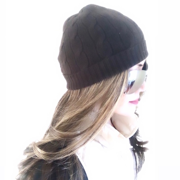 Ralph Lauren Black Label Luxury Cashmere Beanie - Picture 3 of 6